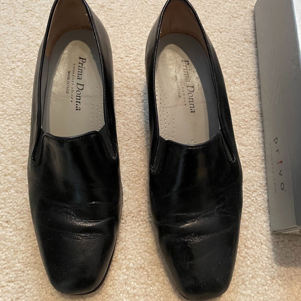 Black Leather Loafers - Made in Italy